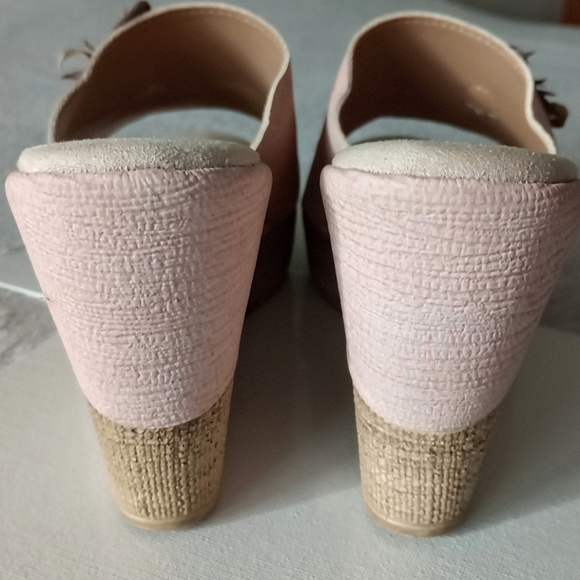 Tuscany by Easy Street Castello Women's Wedge open toe platform Sandals 3 inch - Picture 4 of 8